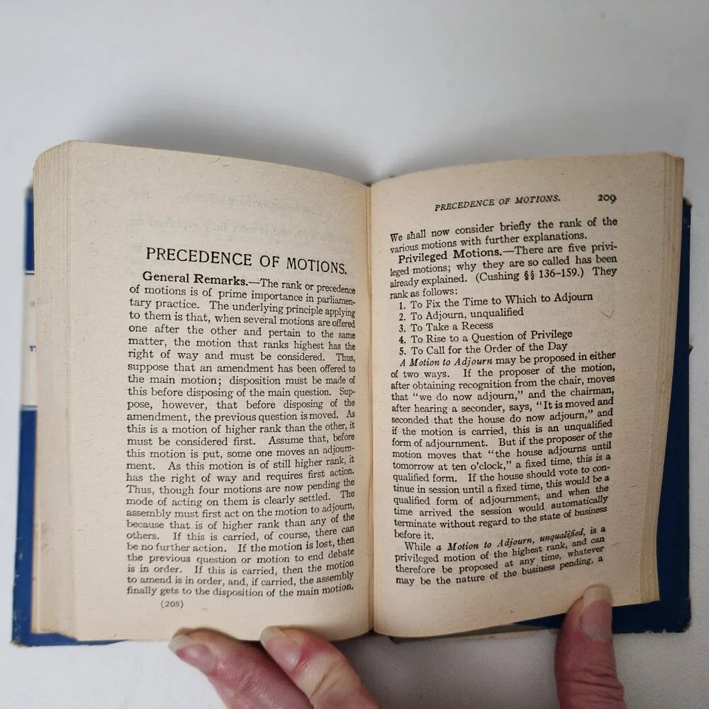 Cushing's Manual of Parliamentary Practice 1935 HC by Cushing & Bolles